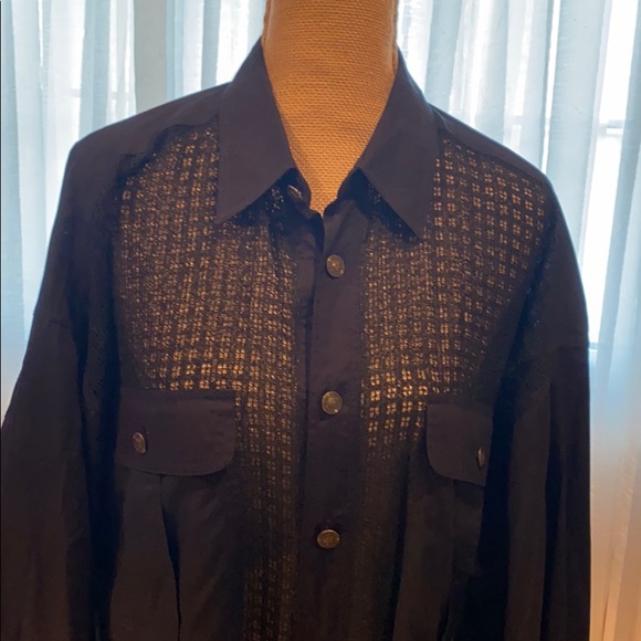 Versace Other - Gianni Versace black unisex shirt, size 48